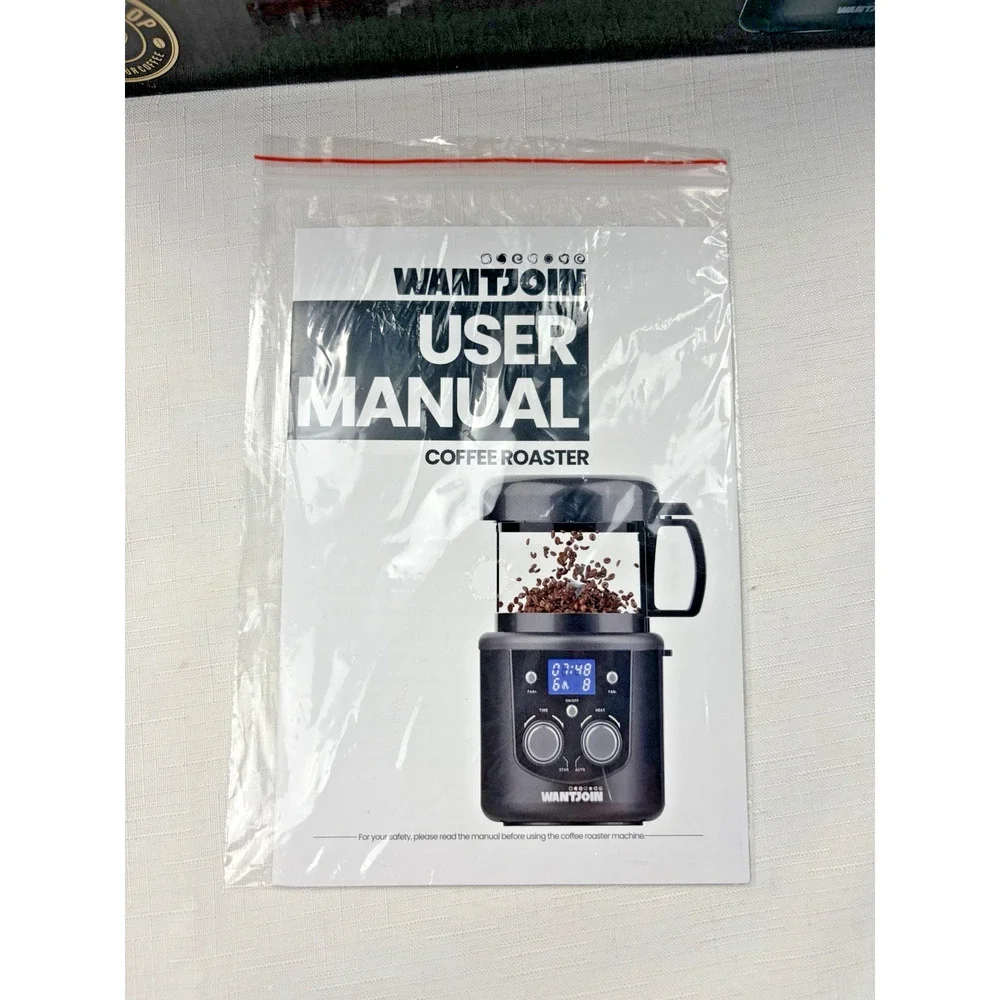 WANTJOIN Air Coffee Roaster 100g 2.35oz 1200W Programmable Display